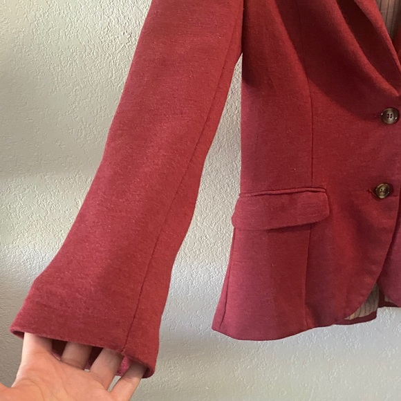 H&M Women's Bold Red Suit Jacket size 12 - Picture 3 of 8